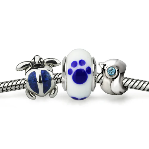 Blue/White Paw Print (Retired) - Image 3
