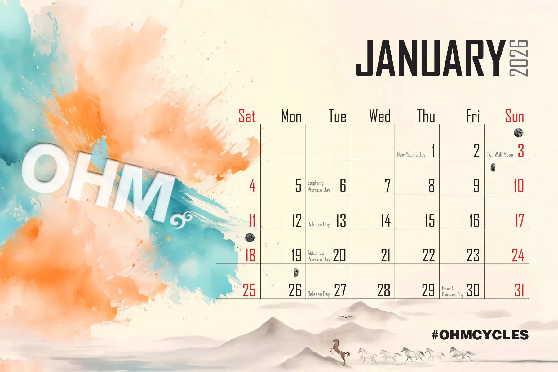 2026 Calendar Cards - Image 2