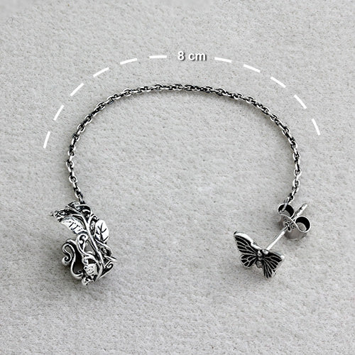 Flutter Fearless Earrings With Veritas Vine Ear Cuff - Image 3