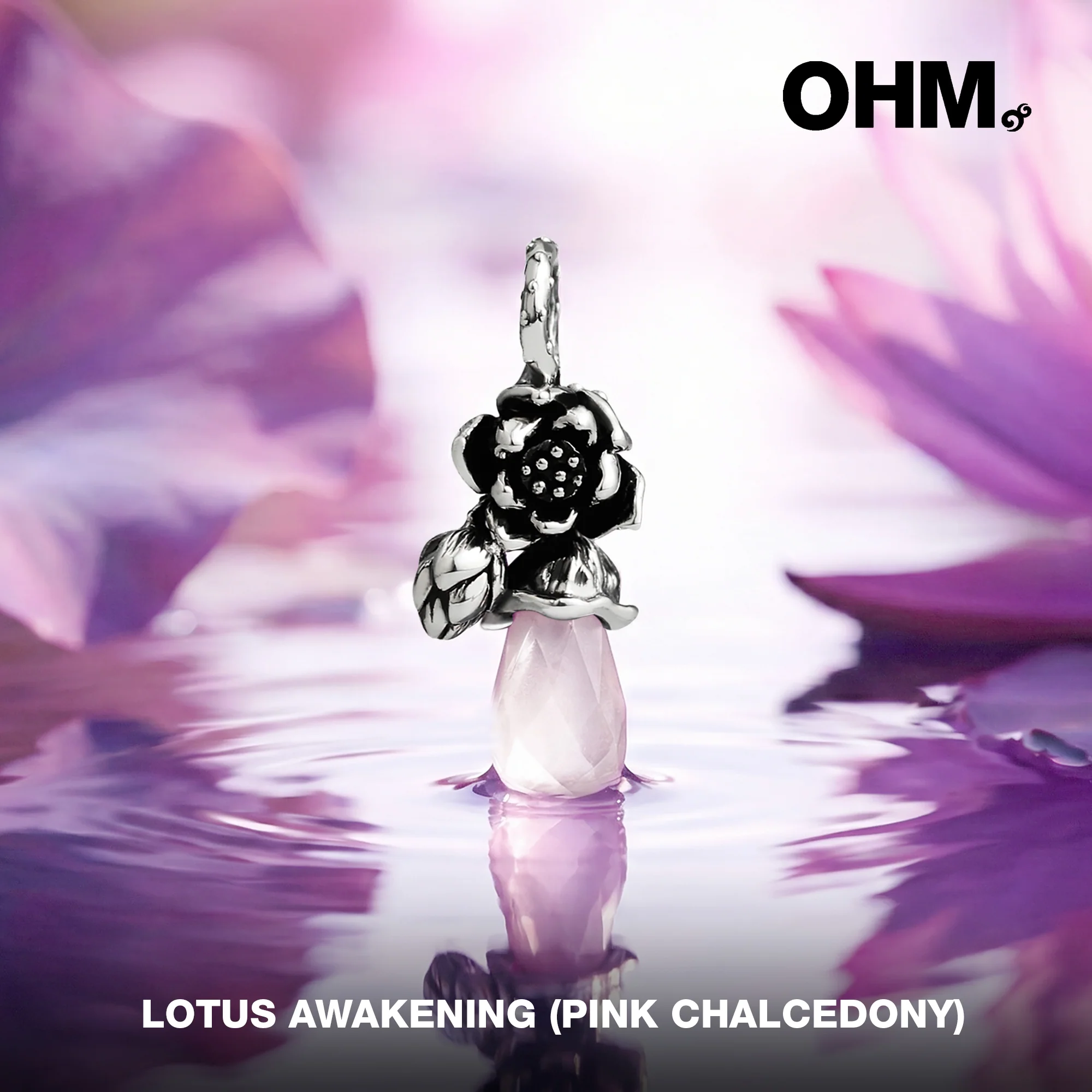 Lotus Awakening (Pink Chalcedony) - Image 2
