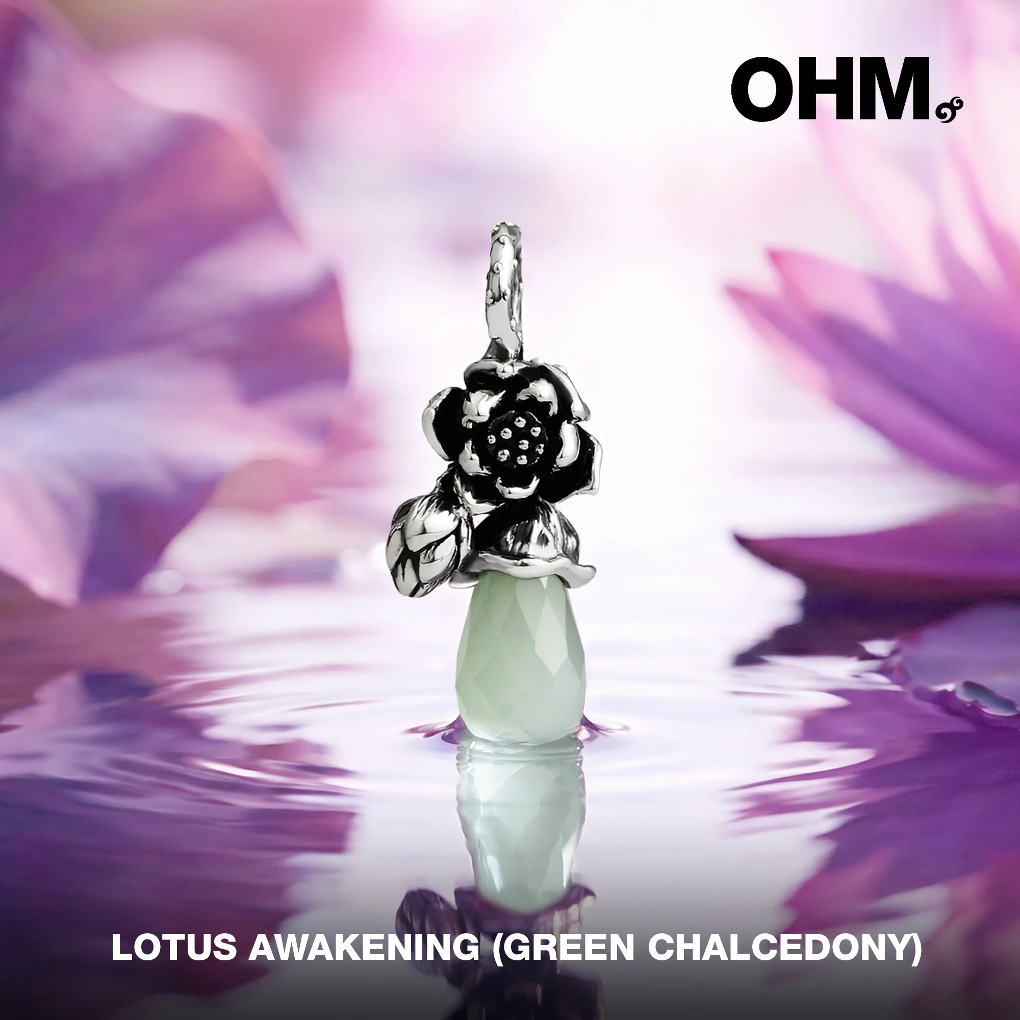 Lotus Awakening (Green Chalcedony) - Image 2
