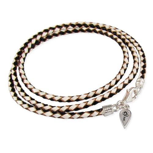 Lobster Clasp Leather Wrap Bracelet (Retired) - Image 4