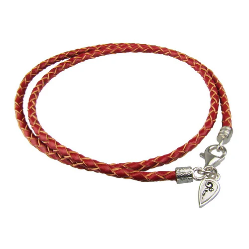 Lobster Clasp Leather Wrap Bracelet (Retired) - Image 2