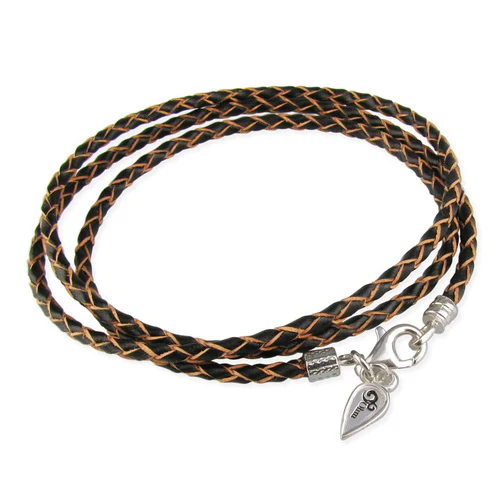 Lobster Clasp Leather Wrap Bracelet (Retired) - Image 3