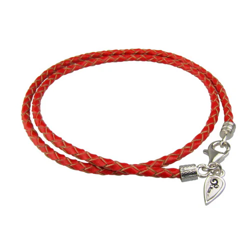 Lobster Clasp Leather Wrap Bracelet (Retired) - Image 2