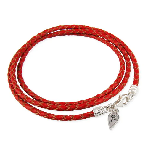 Lobster Clasp Leather Wrap Bracelet (Retired) - Image 4