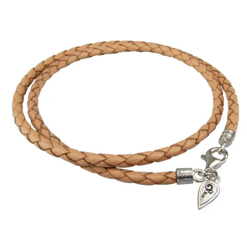 Lobster Clasp Leather Wrap Bracelet (Retired) - Image 2